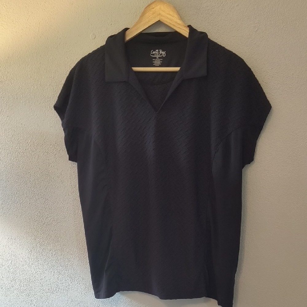 Coral Bay Black Golf Polo